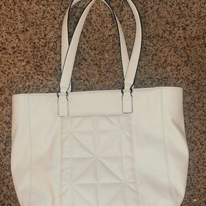 Elegant White Tote Bag